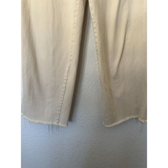 Carly Jean Los Angeles Jaymee Stone Vintage Wide Leg Jeans in Natural Size 9 - Picture 8 of 12